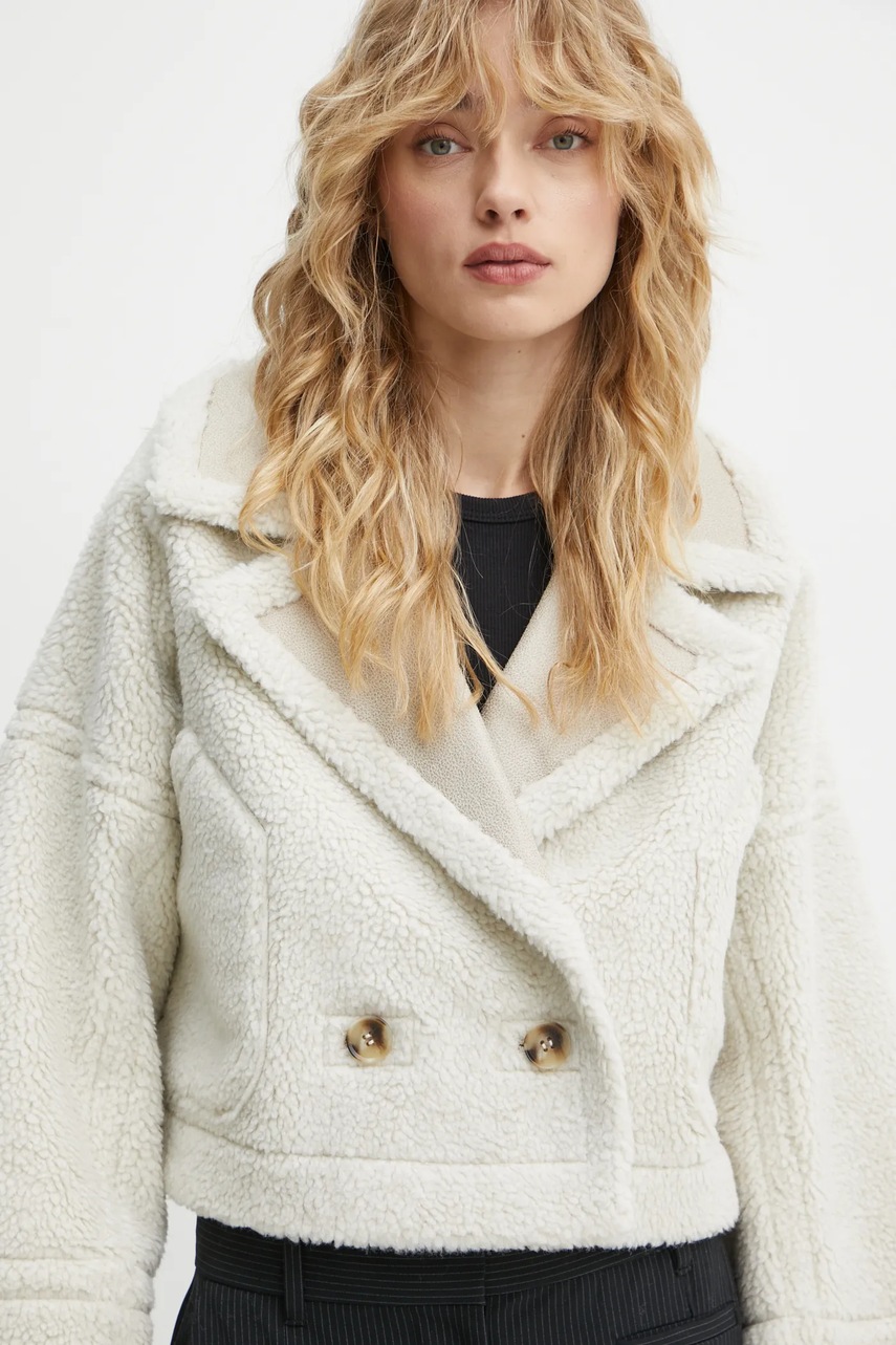 Αναστρέψιμο παλτό MUNTHE SAMBINO γυναικείο, χρώμα: μπεζ, 244150224401 φωτογραφία