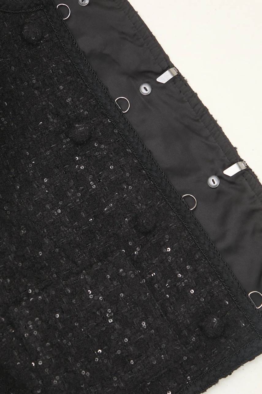 Bunda s příměsí vlny Rotate Boucle Crop (obrázek 5)