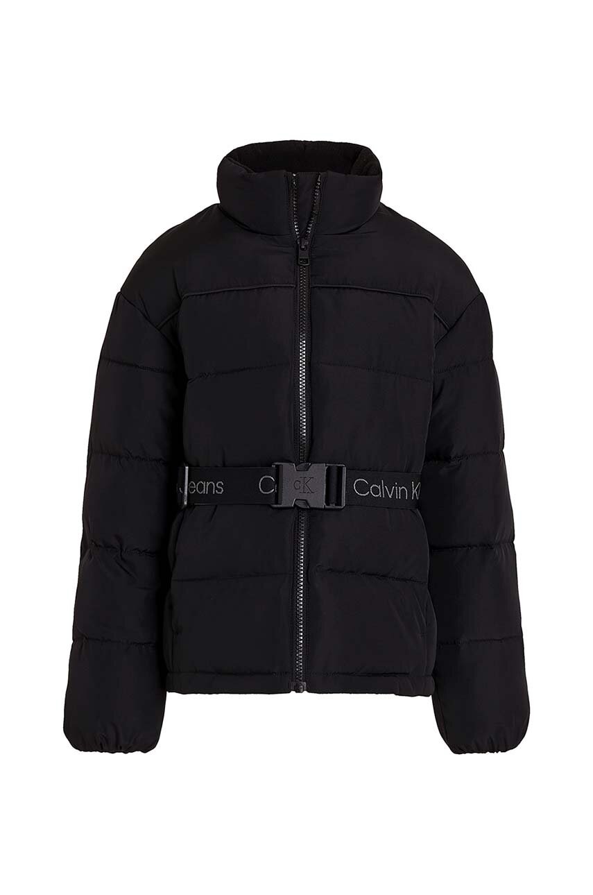 Дитяча куртка Calvin Klein Jeans колір чорний IG0IG02592