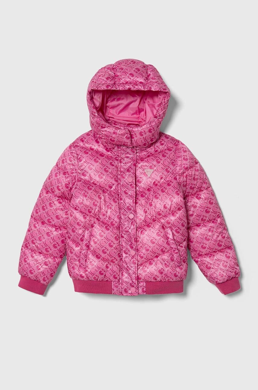 

Детско яке Guess в лилаво J4YL02 WEGY0, Розов