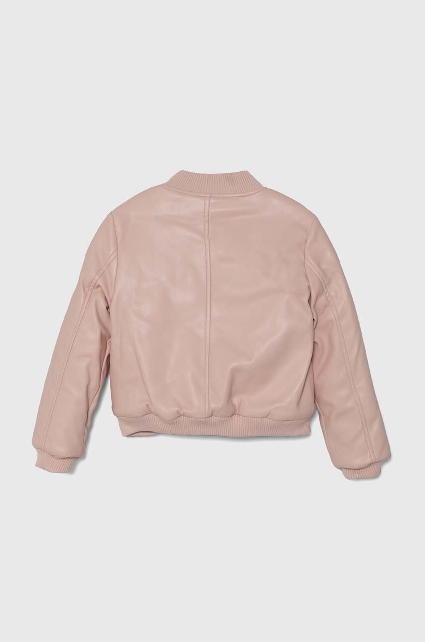 Детская куртка-бомбер Guess цвет розовый J4YL13 WE8D0 Детская куртка-бомбер Guess цвет розовый J4YL13 WE8D0