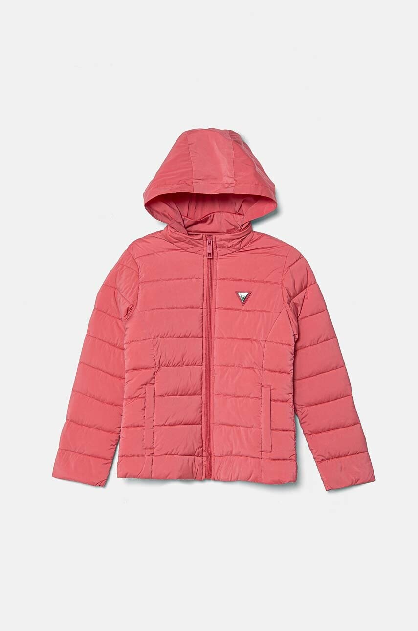 Levně Dětská bunda Guess růžová barva, J4YL18 WF3X0