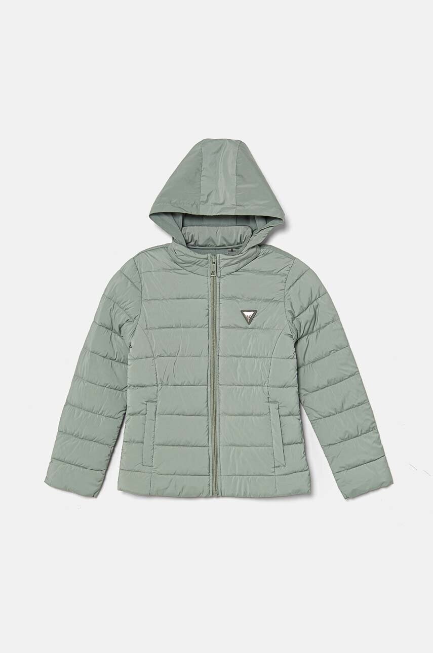 Levně Dětská bunda Guess zelená barva, J4YL18 WF3X0