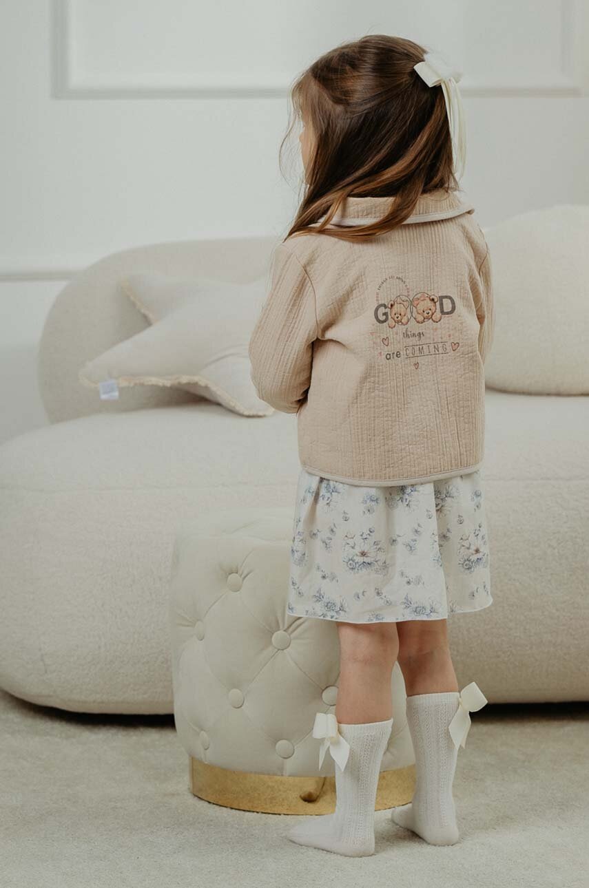 Jamiks geaca copii MIU culoarea bej, JZH243