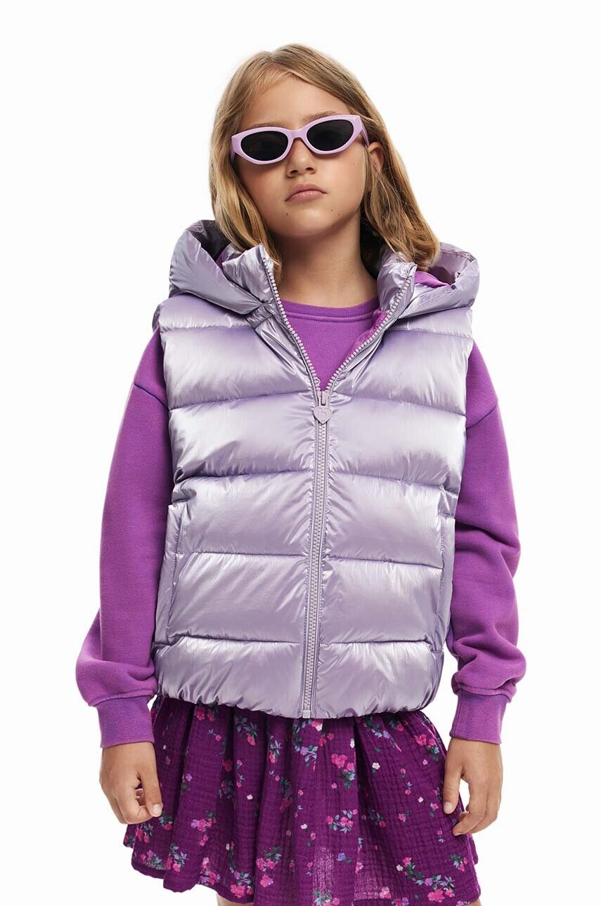 Desigual vesta copii culoarea violet, 24WGEW13