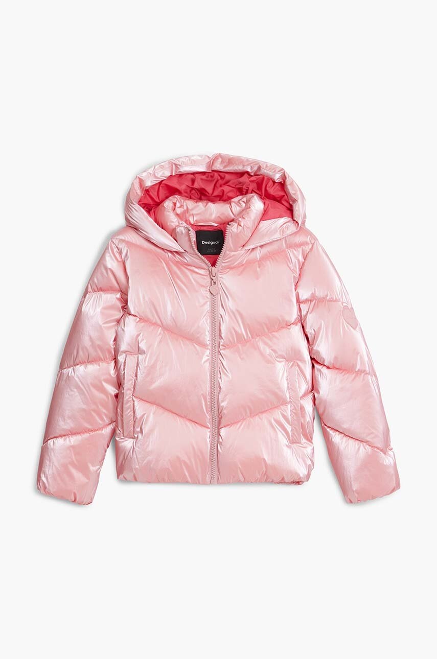 Детская куртка Desigual цвет розовый 24WGEW02