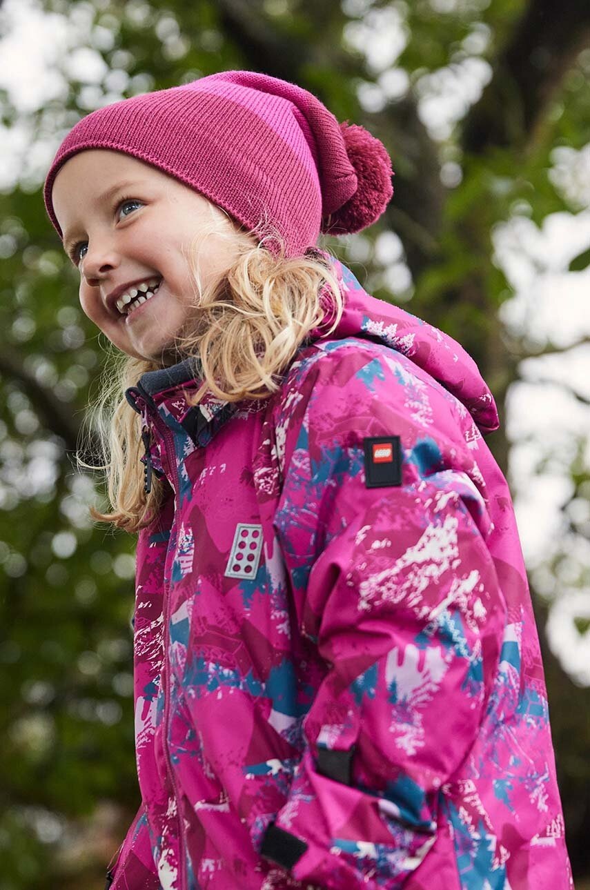 Lego geaca de schi pentru copii LWJAD 710 culoarea roz, 11010823