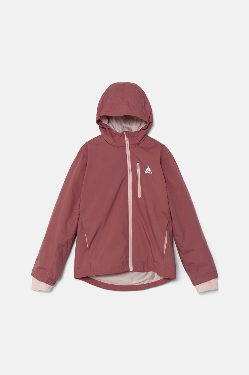 Детская куртка adidas J 2in1KT цвет розовый IW0546