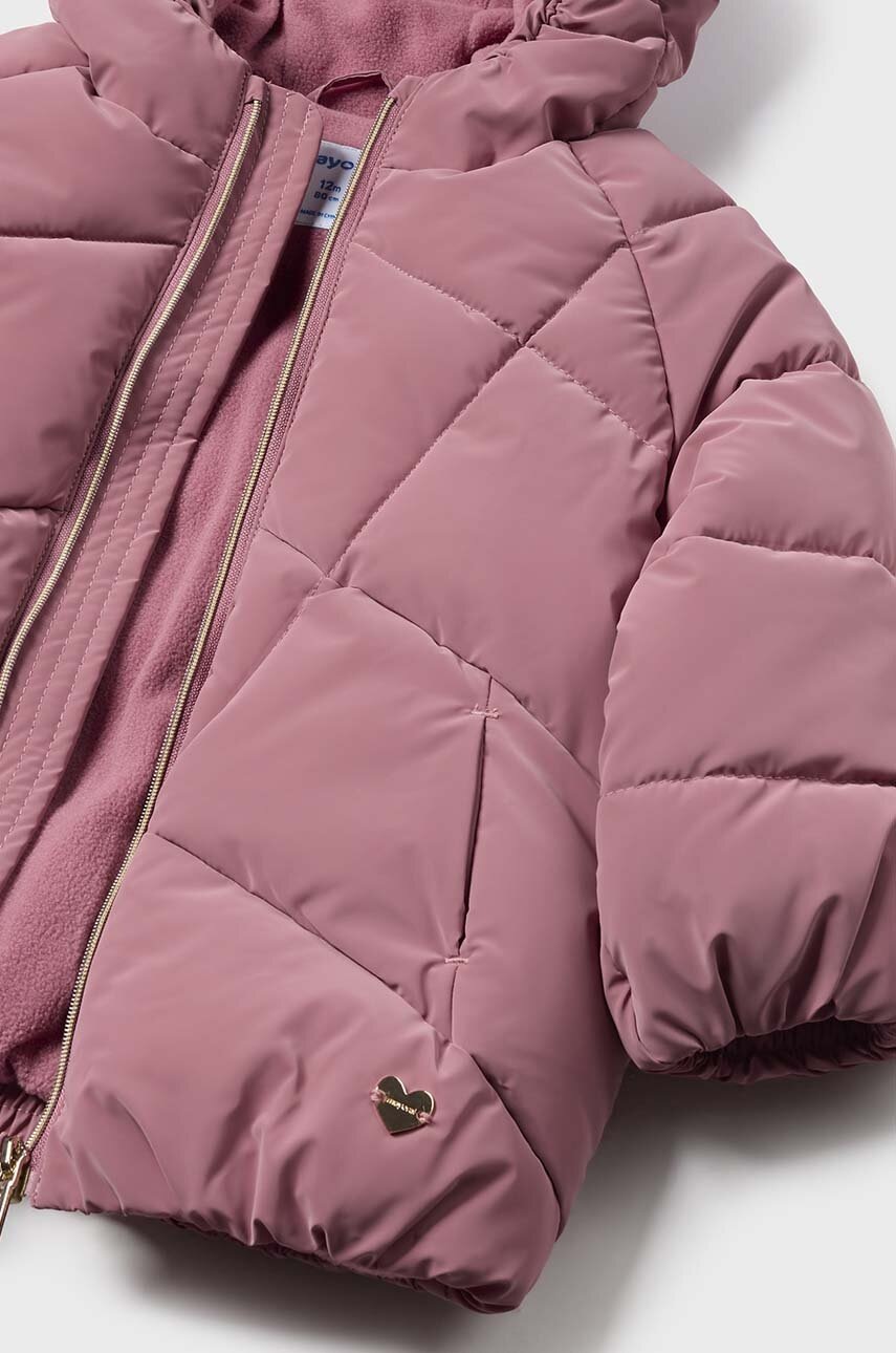 Дитяча куртка Mayoral колір рожевий 2482 Дитяча куртка Mayoral колір рожевий 2482