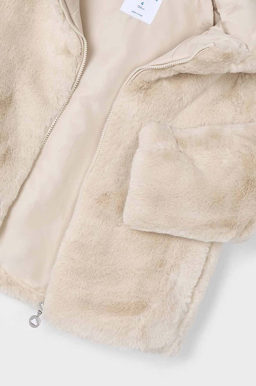 Дитяча куртка Mayoral колір бежевий 4486 Дитяча куртка Mayoral колір бежевий 4486