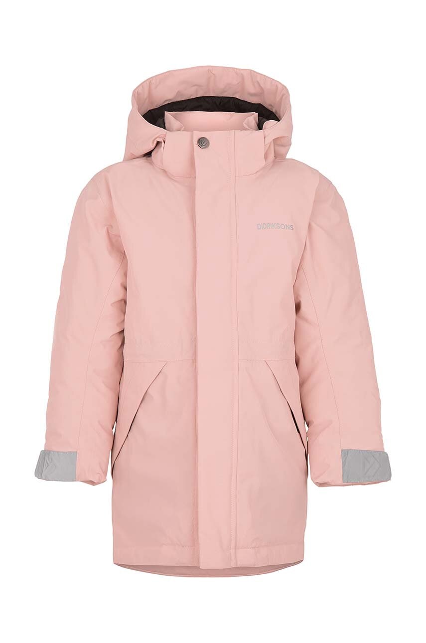Didriksons parka pentru copii TUNDRAN KIDS PARKAS culoarea roz, 505526