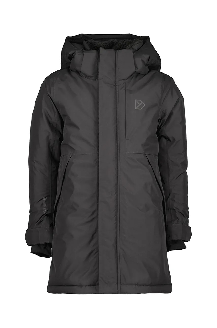 Дитяча парка Didriksons PORFYR KIDS PARKA колір чорний 505389