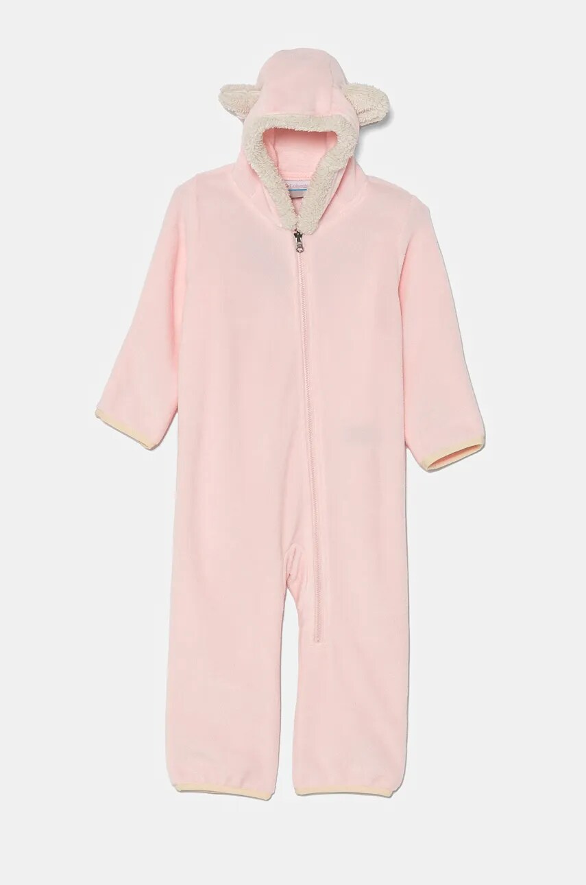 Columbia combinezon bebe Tiny Bear Bunting culoarea roz, 1523741