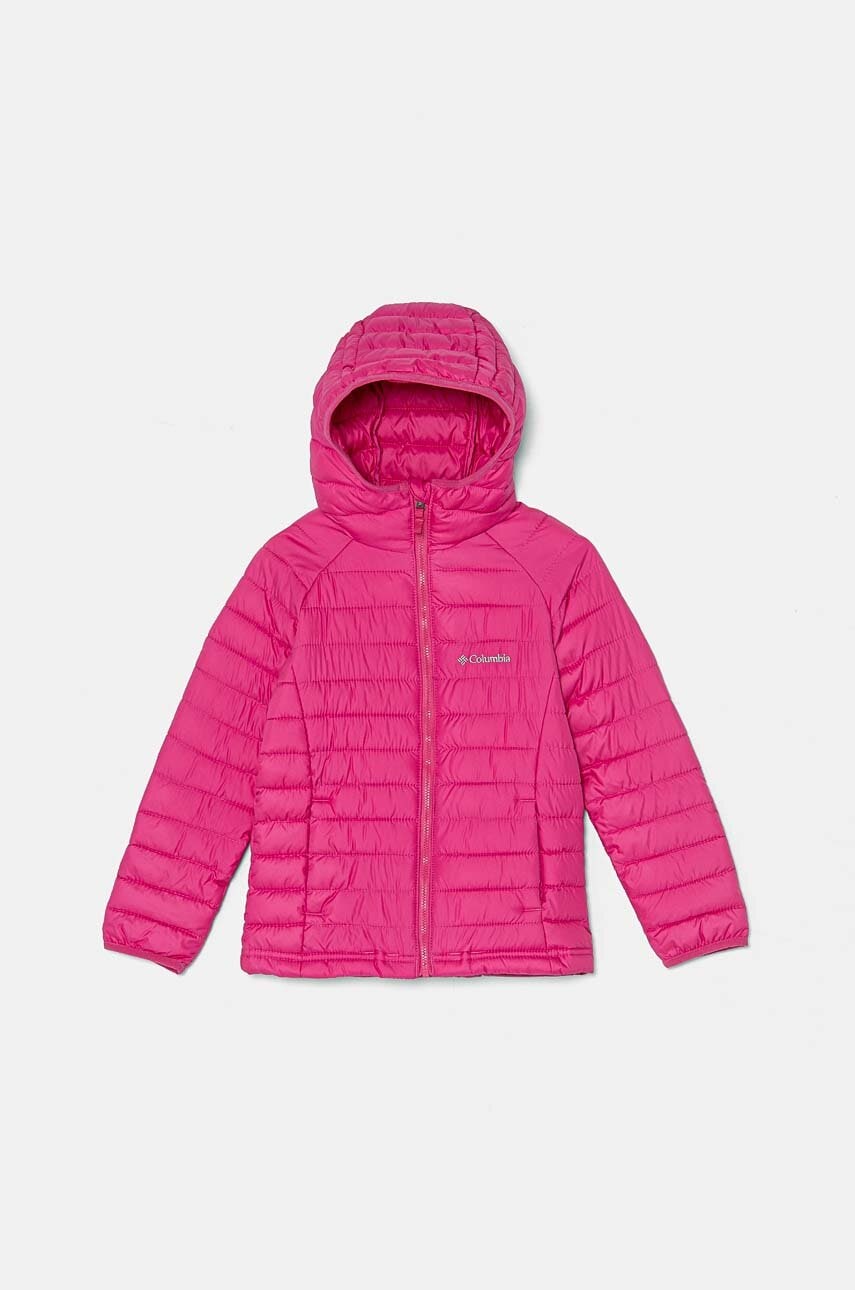 Columbia geaca copii Powder Lite culoarea roz, 2090043