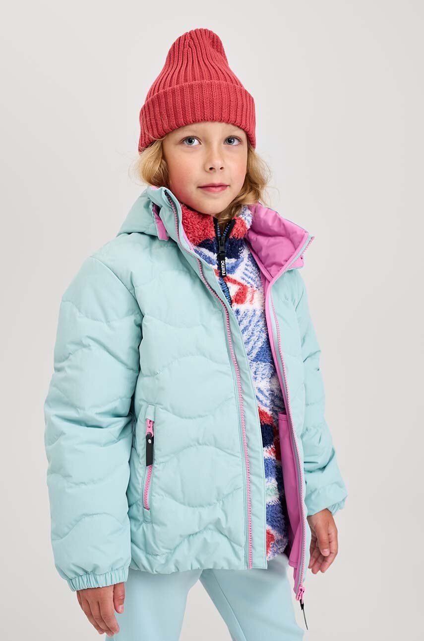 

Детско пухено яке Reima Fossila в тюркоазено 5100058B, Тюркоазен