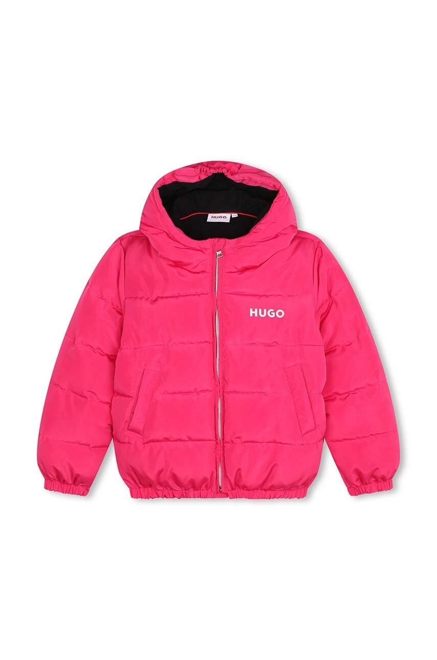 Детская куртка HUGO цвет розовый G00238 в Ивано-Франковске Детская куртка HUGO цвет розовый G00238 в Ивано-Франковске