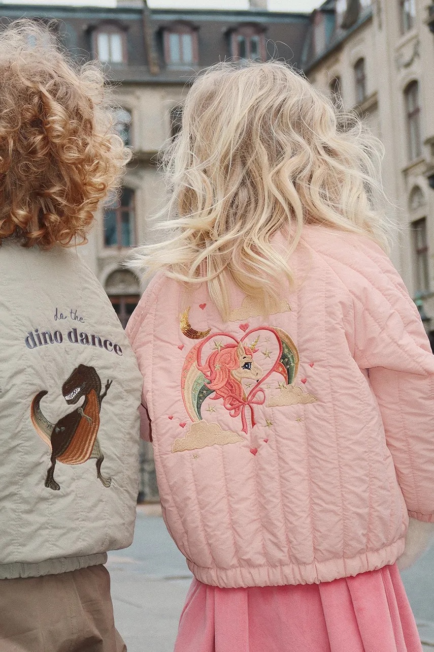 

Детско яке бомбър Konges Sløjd JUNO BOMBER JACKET в розово KS102002, Розов