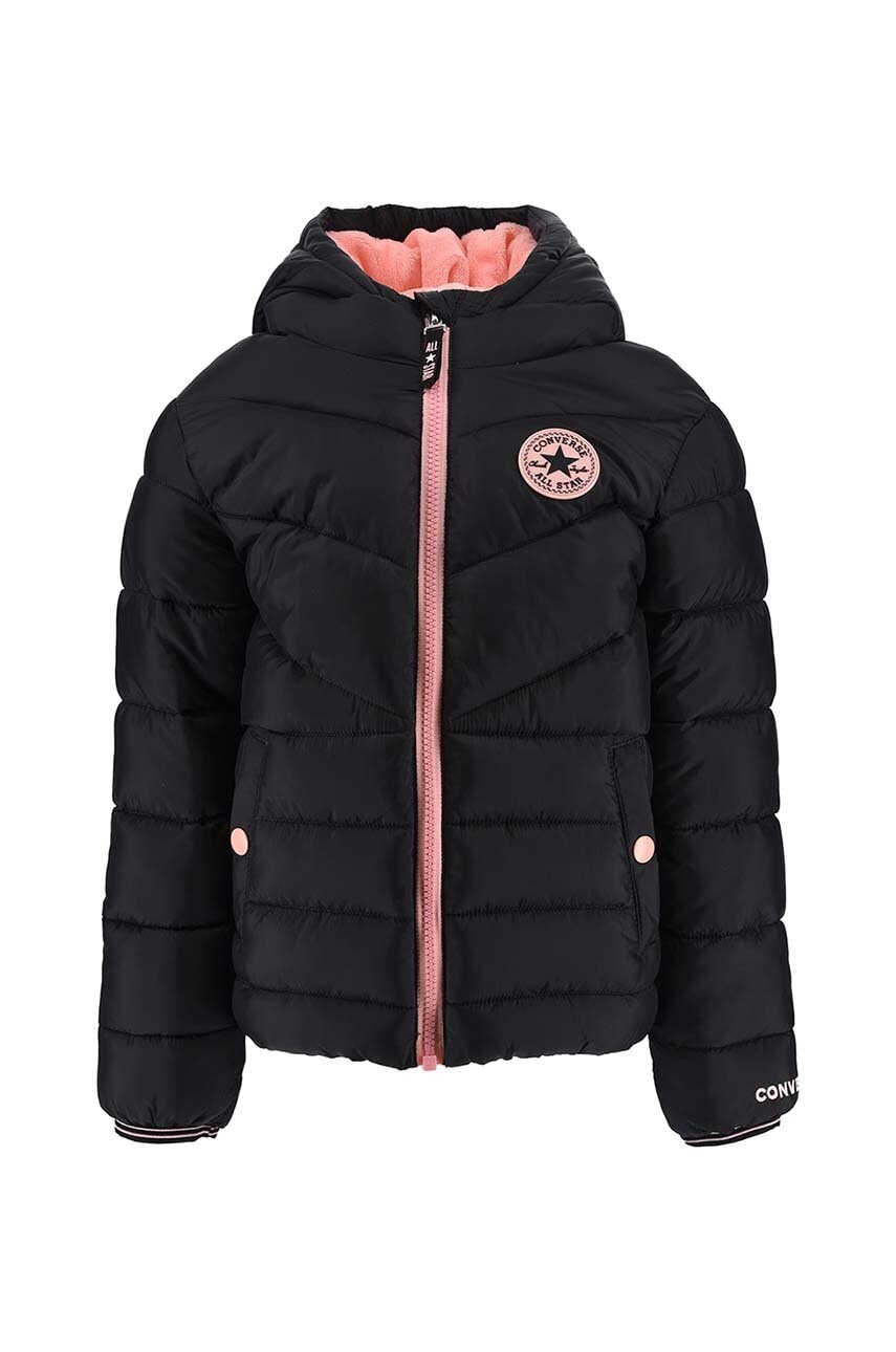 Converse geaca copii culoarea negru, 3CC926