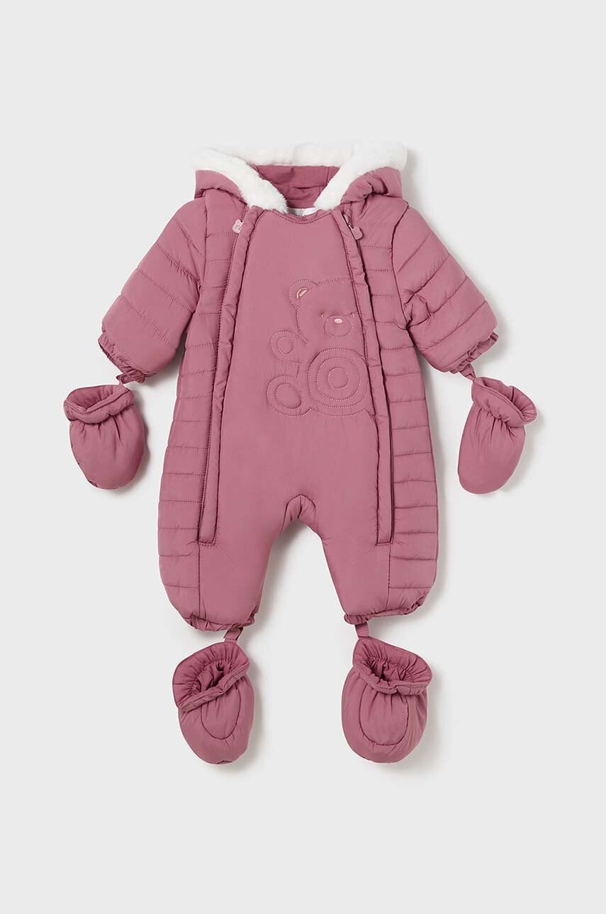 Mayoral Newborn combinezon bebe culoarea roz, 2620 Mayoral Newborn combinezon bebe culoarea roz, 2620
