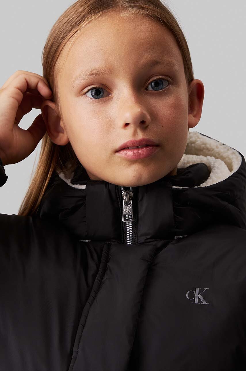 Детская куртка Calvin Klein Jeans цвет чёрный IG0IG02683