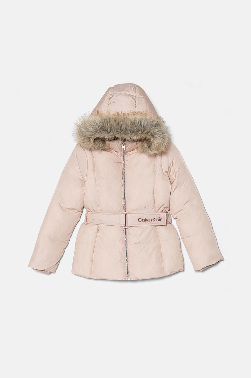 Детская куртка Calvin Klein Jeans цвет розовый IG0IG02685