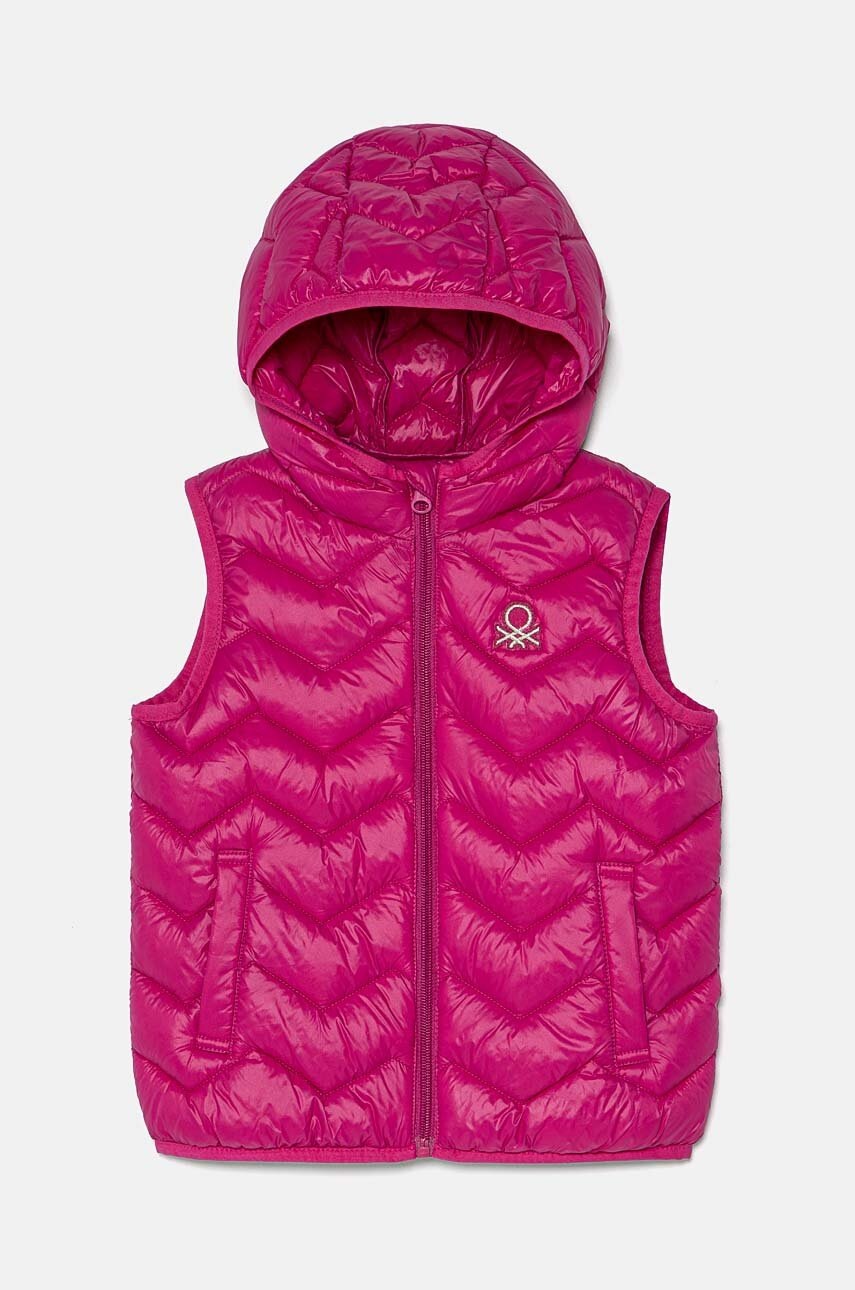 

Детски елек United Colors of Benetton в розово 21INGJ00H, Розов