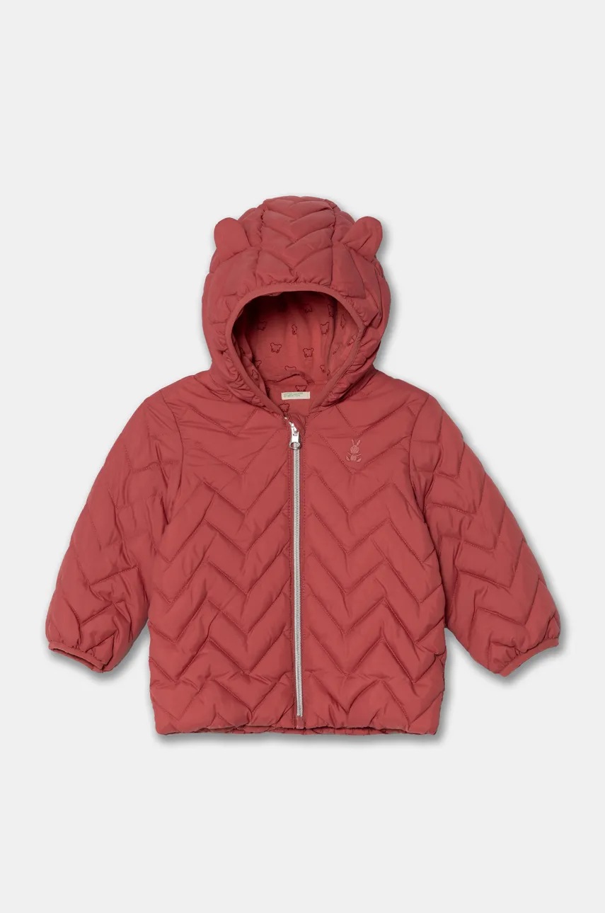 United Colors of Benetton geaca bebe culoarea roz, 2WU0AN00S