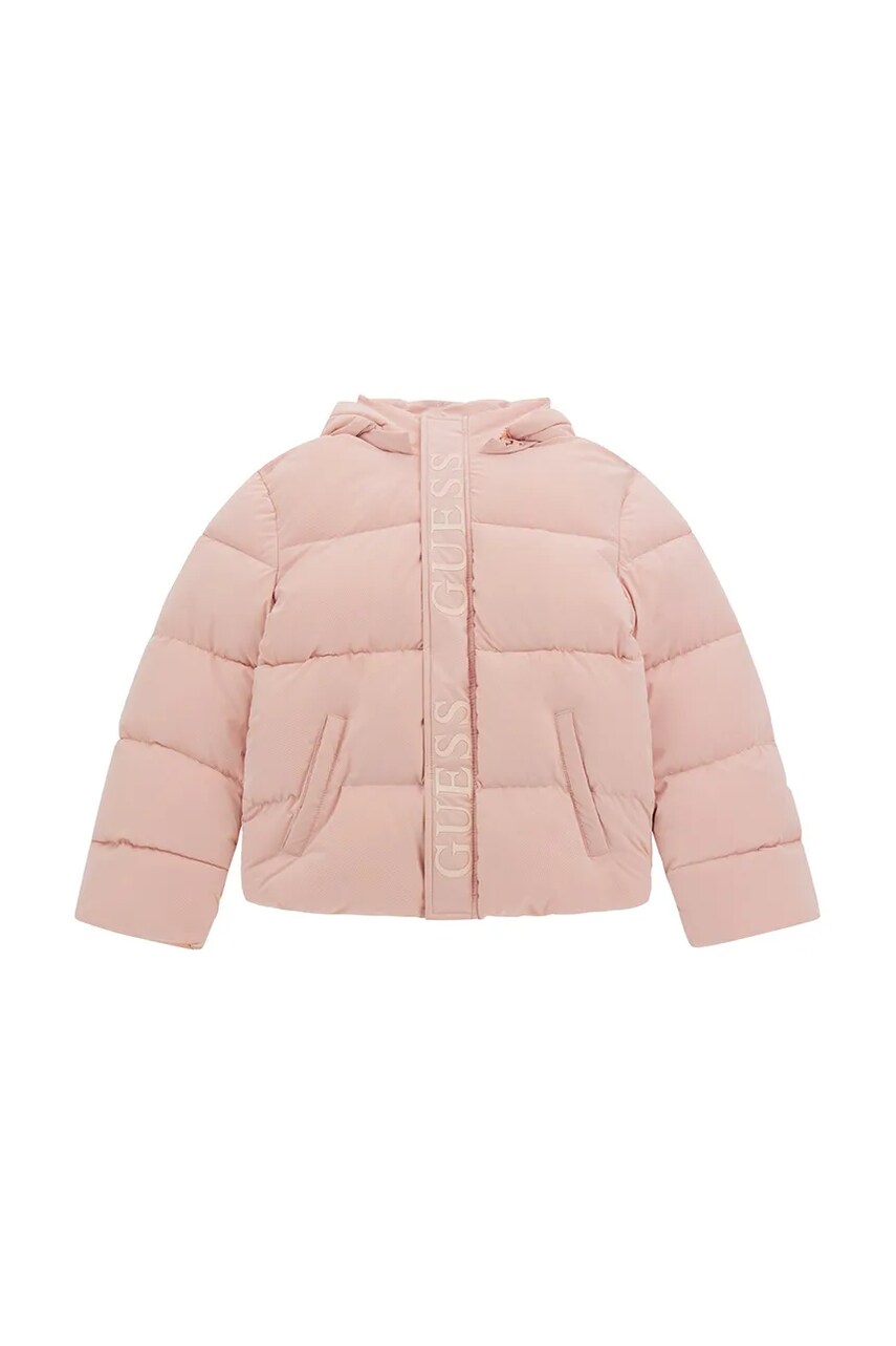 Levně Dětská bunda Guess růžová barva, J4BL02 WGIW0