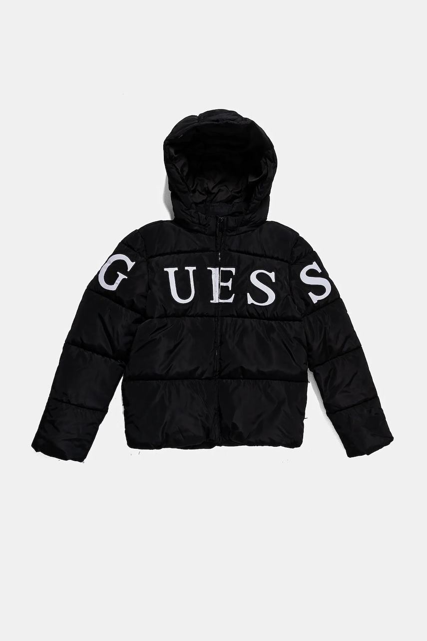 Levně Dětská bunda Guess černá barva, J4BL26 WB240