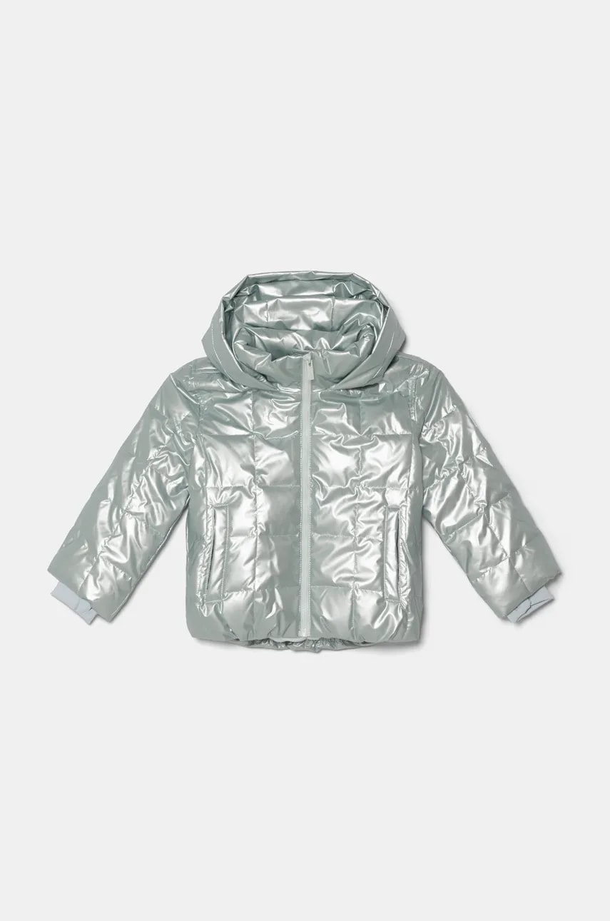 Abercrombie & Fitch geaca copii culoarea turcoaz, KI244-4013