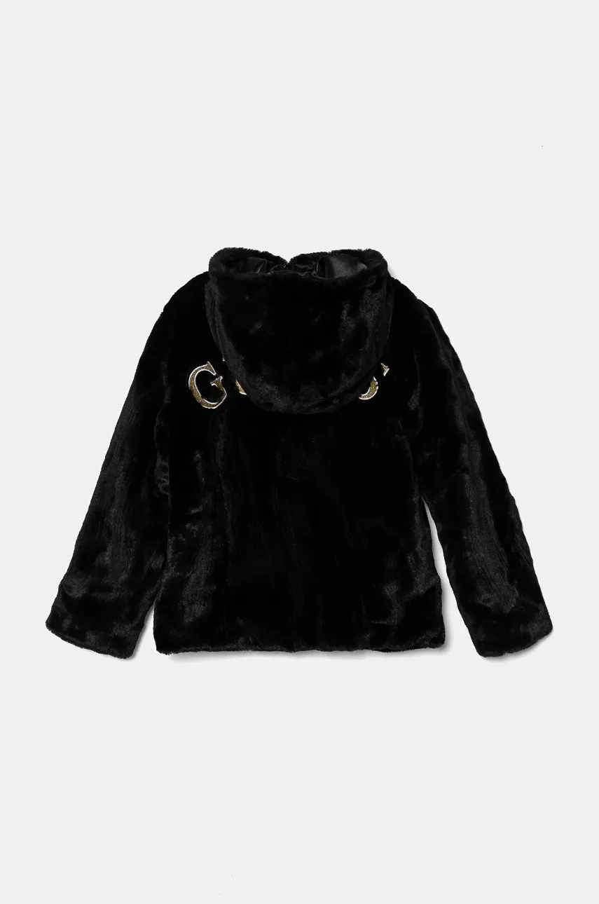 Дитяча куртка Guess колір чорний J4BL00 WCFX0