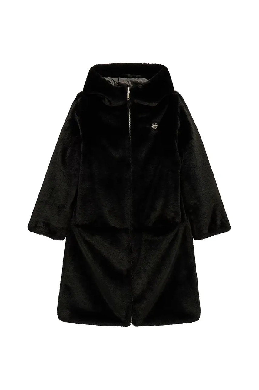 

Детско яке с две лица Guess в черно J4BL11 WGL60, Черен