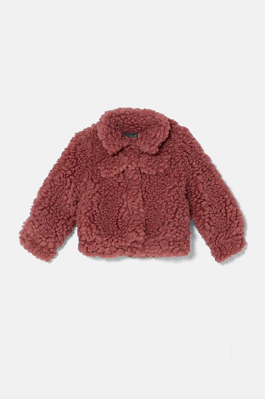 Levně Dětská bunda Guess růžová barva, J4BL14 WGJY0