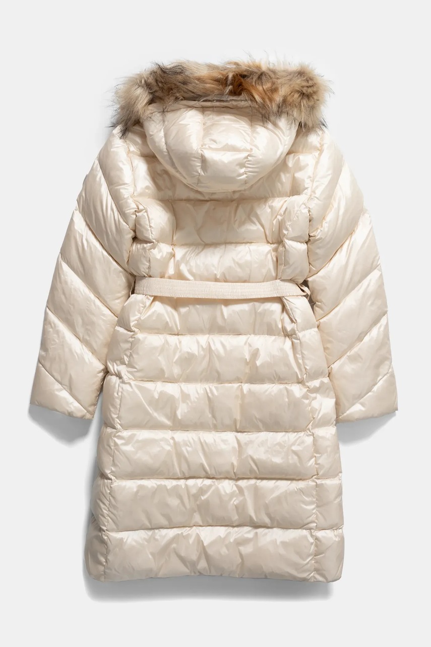 Дитяча пухова куртка Guess колір бежевий J4BL18 WGL50