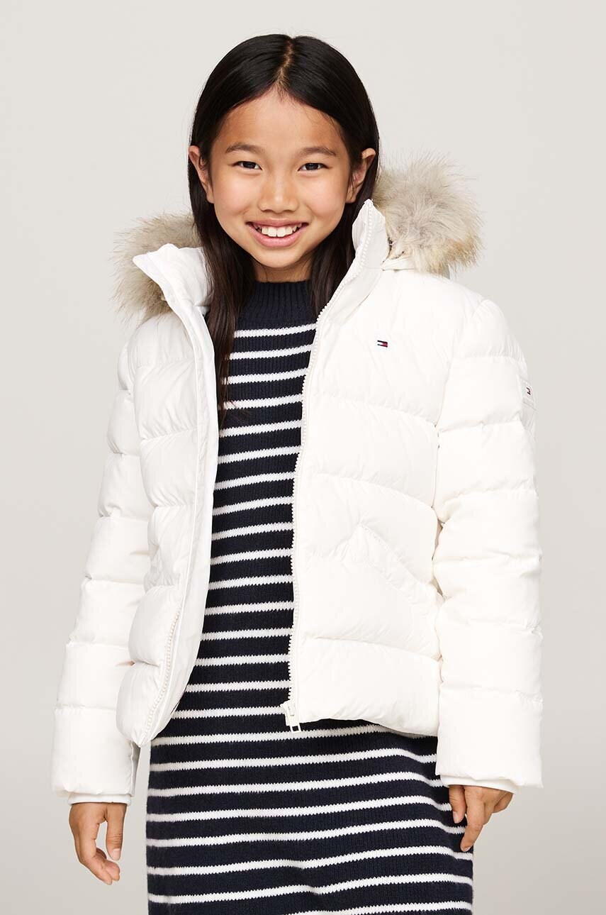 Tommy Hilfiger gyerek sportdzseki fehér, KG0KG07399 akciós termékkép 1
