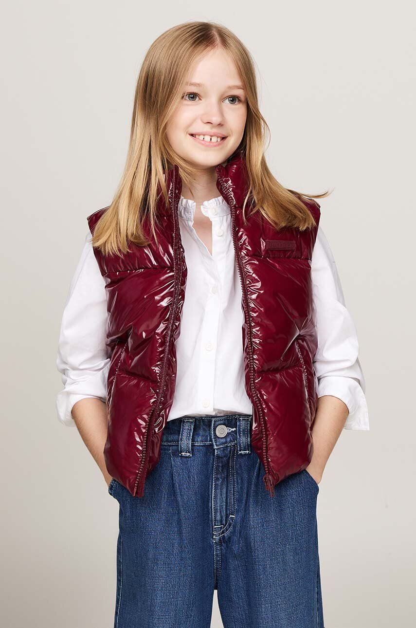 

Детски елек Tommy Hilfiger в бордо KG0KG08495