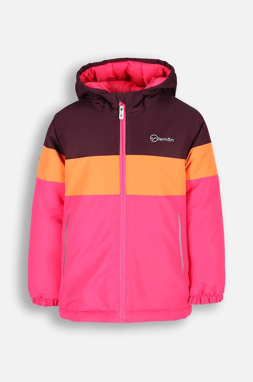 Lemon Explore geaca de schi pentru copii culoarea roz, OUTERWEAR SNOW&SKI GIRL