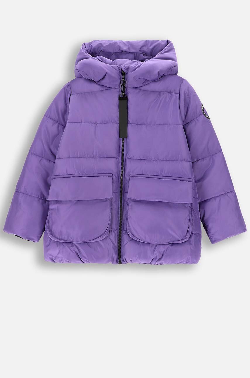 Детская куртка Coccodrillo цвет фиолетовый OUTERWEAR GIRL KIDS