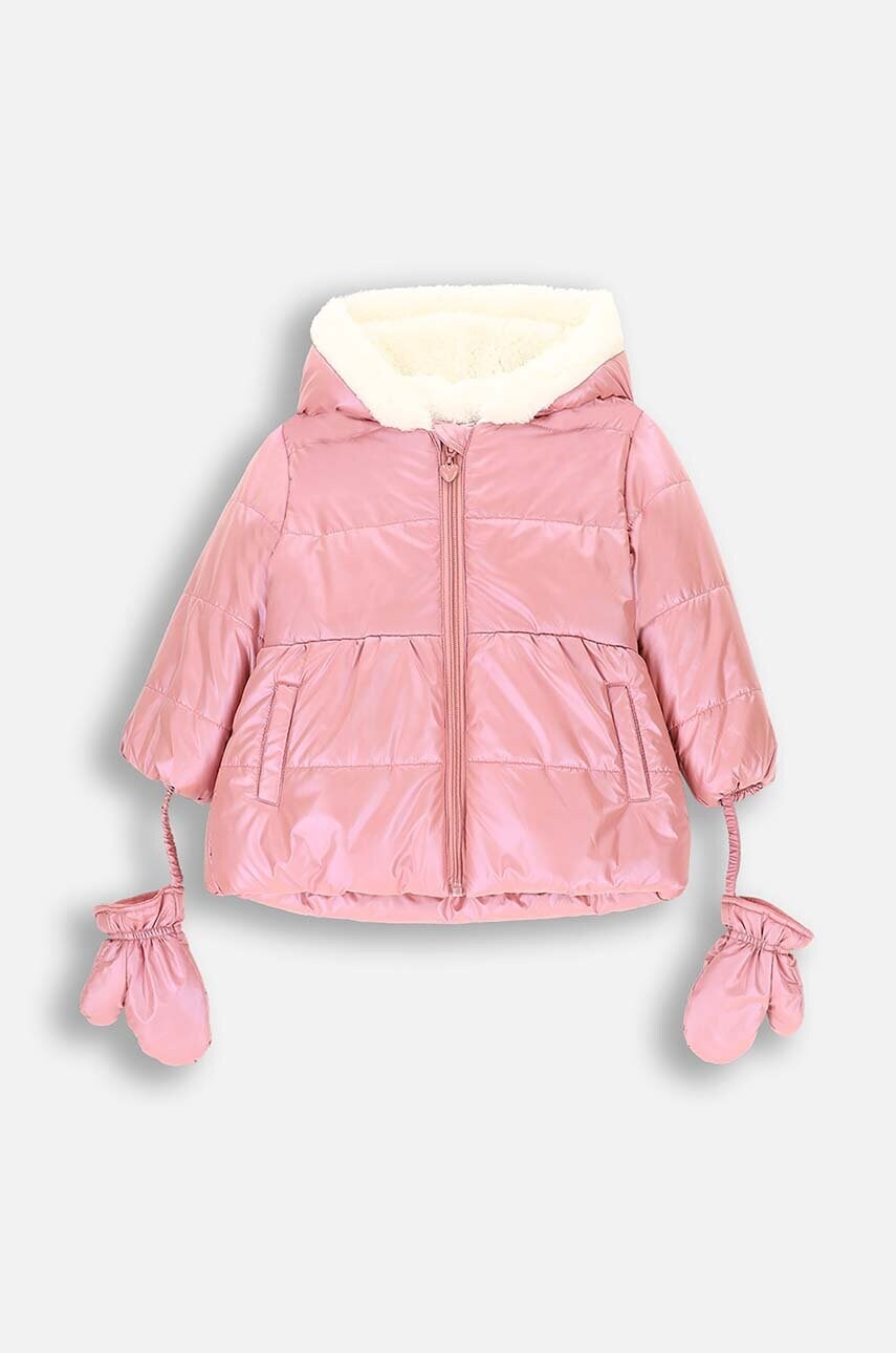 Coccodrillo geacă copii culoarea roz, OUTERWEAR GIRL NEWBORN Coccodrillo geacă copii culoarea roz, OUTERWEAR GIRL NEWBORN