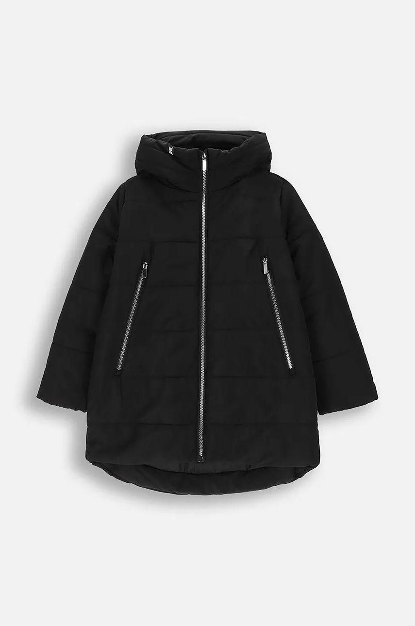 Coccodrillo geacă copii culoarea negru, OUTERWEAR GIRL KIDS