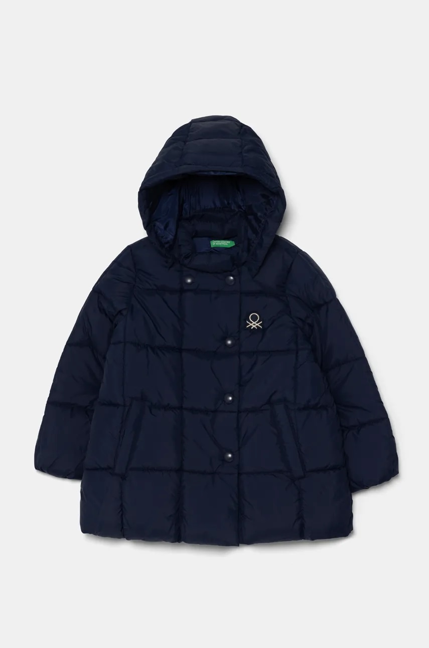 United Colors of Benetton geaca copii culoarea albastru marin, 2WU0GN01H