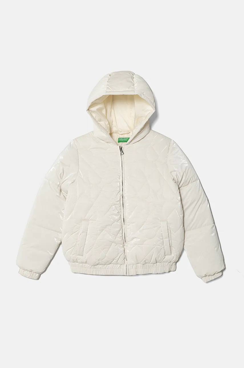 United Colors of Benetton geaca copii culoarea bej, 27WYCN05A