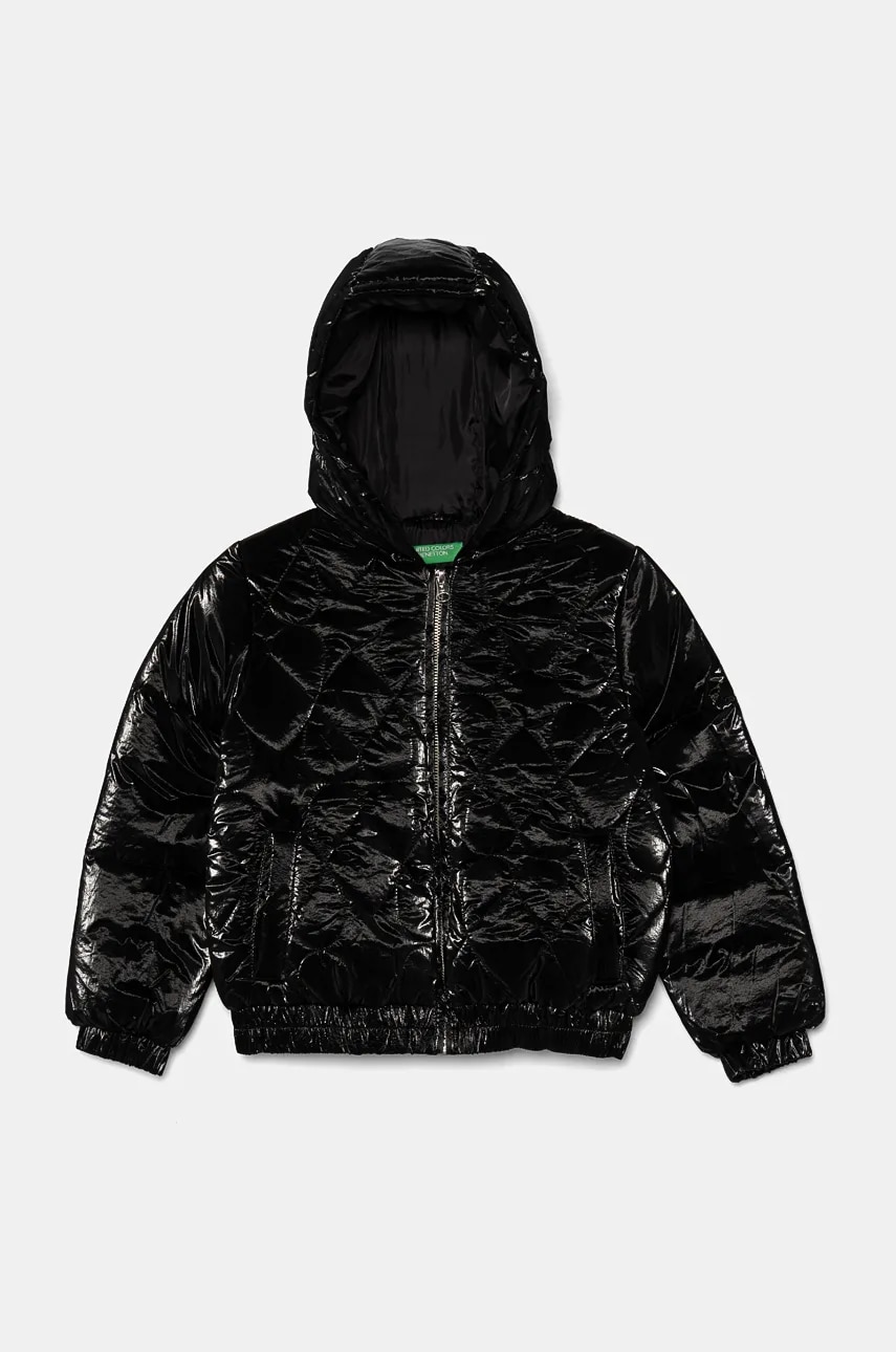 United Colors of Benetton geaca copii culoarea negru, 27WYCN05A