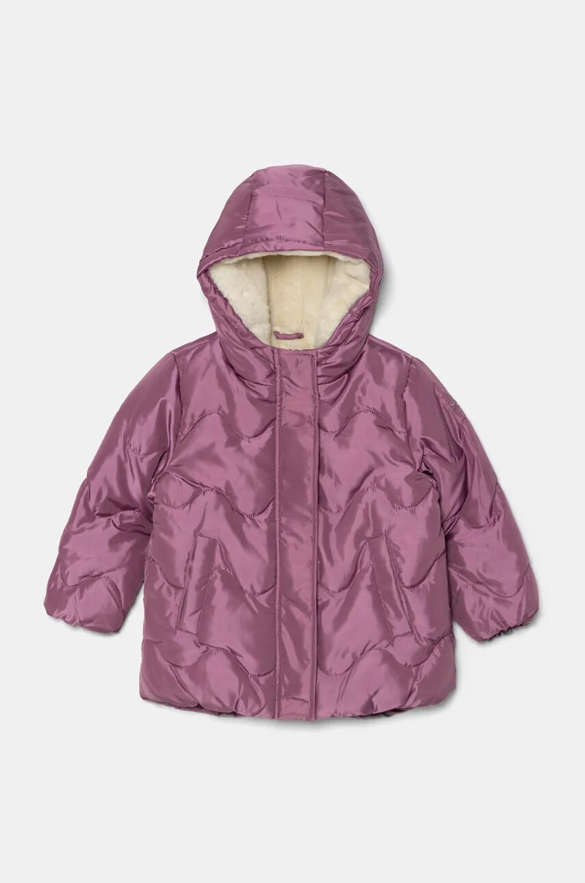 United Colors of Benetton geaca bebe culoarea roz, 2SVKGN03A