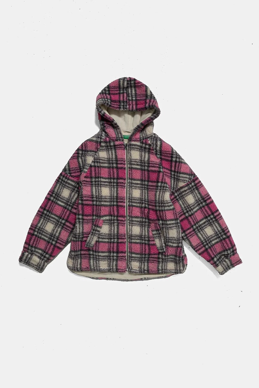 United Colors of Benetton geaca copii culoarea roz, 29J8CN05O