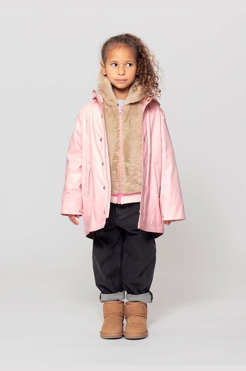 Gosoaky geaca de ploaie copii SNAKE PIT culoarea roz, 242.9.1.304