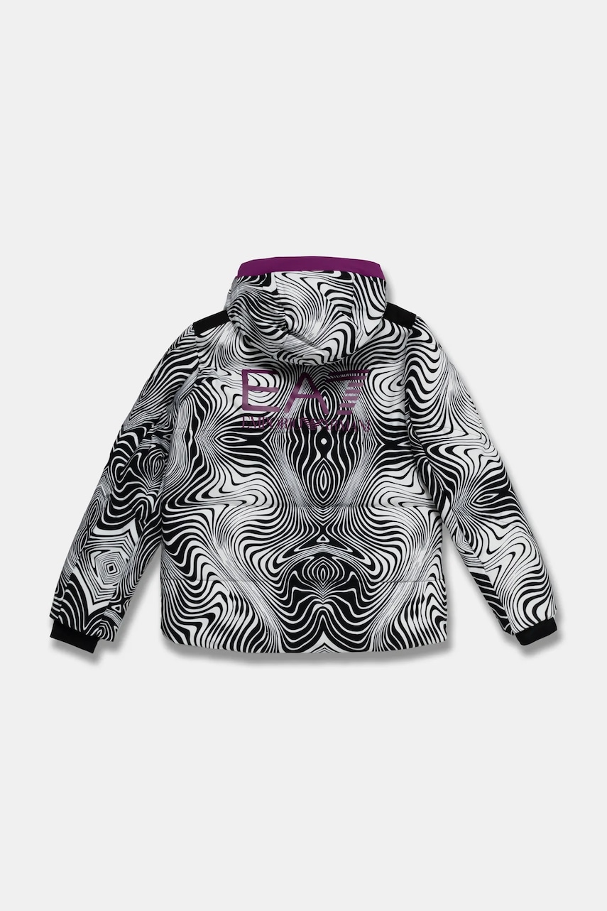 Детская лыжная куртка EA7 Emporio Armani цвет чёрный 6DBG04 BNKCZ Детская лыжная куртка EA7 Emporio Armani цвет чёрный 6DBG04 BNKCZ