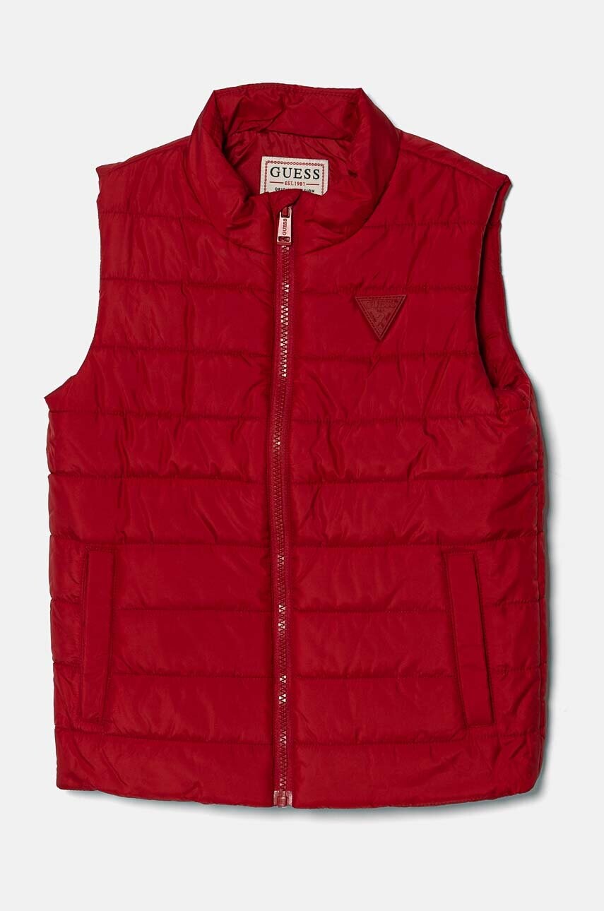Levně Dětská vesta Guess červená barva, H4YJ03 WCFM0