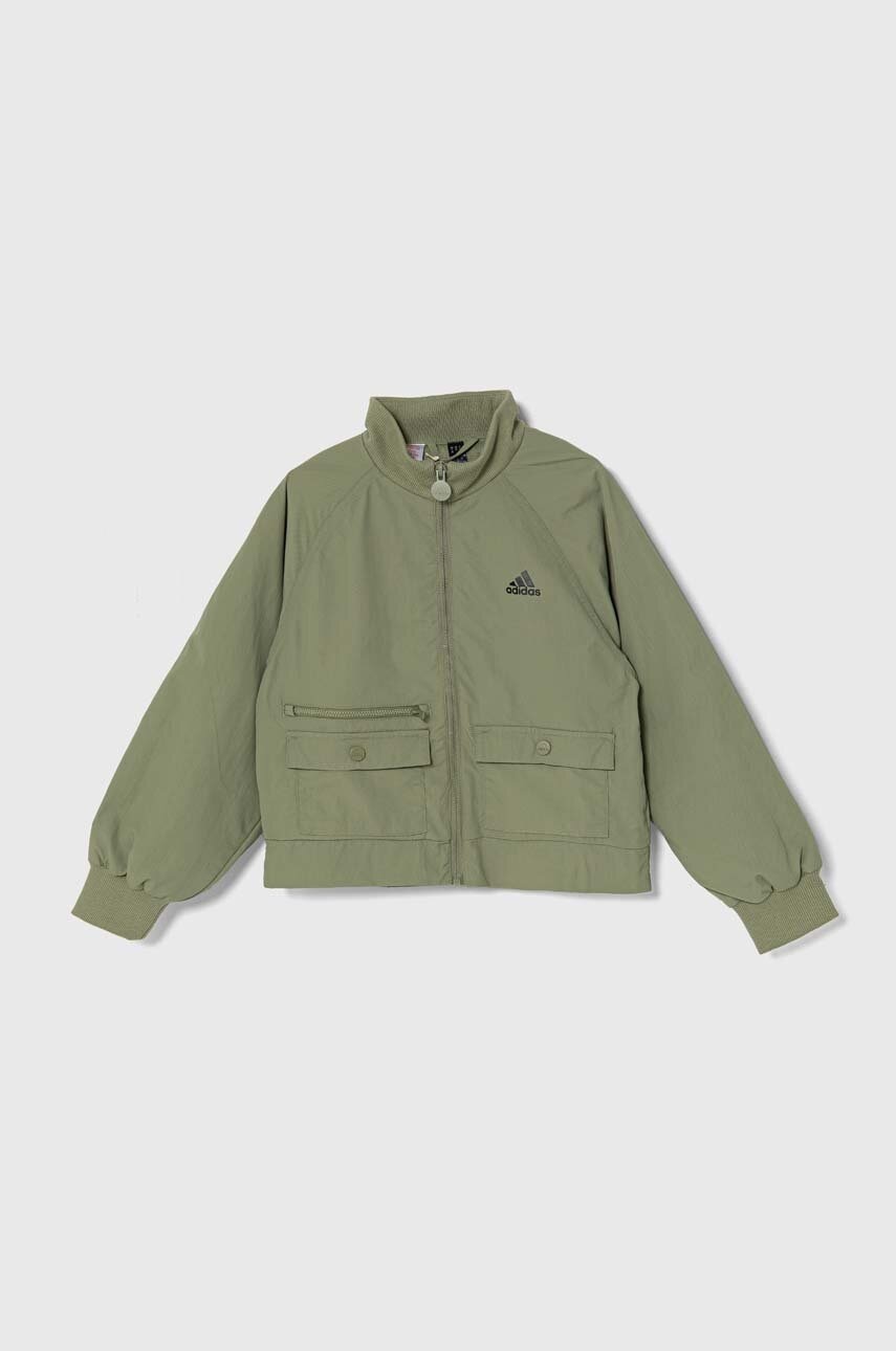 adidas geaca copii JAM WVKT culoarea verde, IV7043 adidas geaca copii JAM WVKT culoarea verde, IV7043