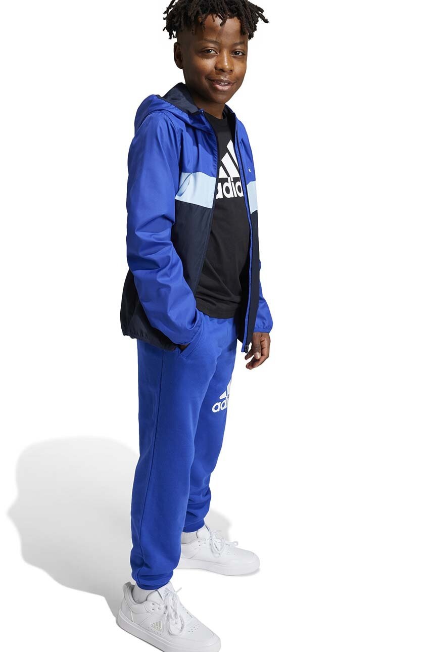 adidas geaca copii J TIBERIO WB culoarea albastru marin, IV9514